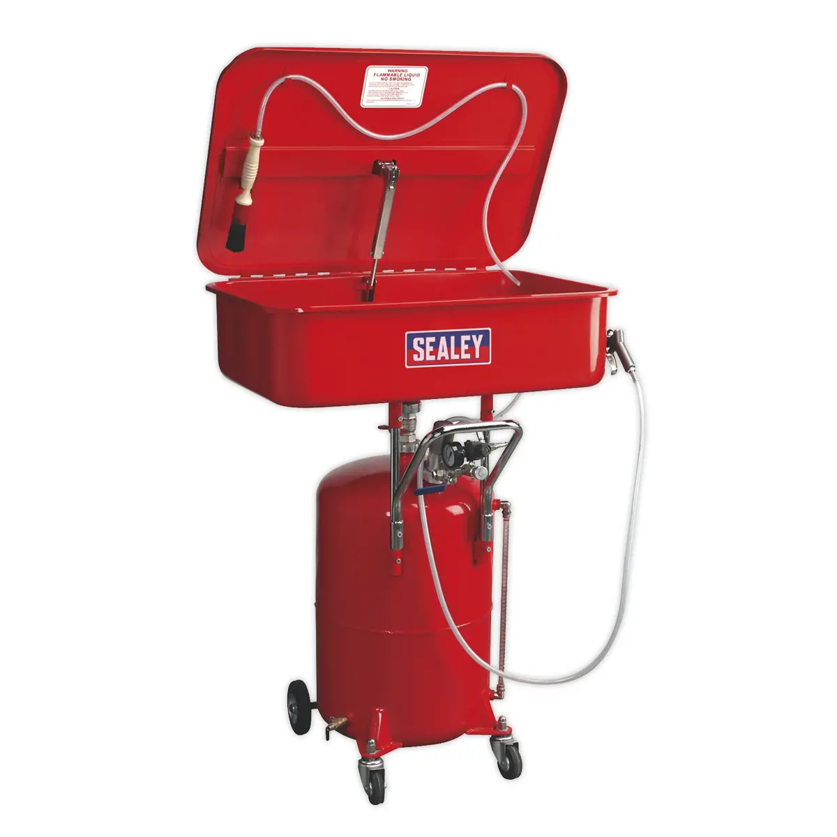 Sealey Air Operated Mobile Parts Washer 50L With 65L Reservoir Sm224 1