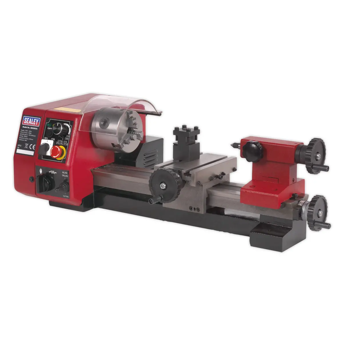 Sealey Metalworking Mini Lathe 250Mm Sm2503a 1