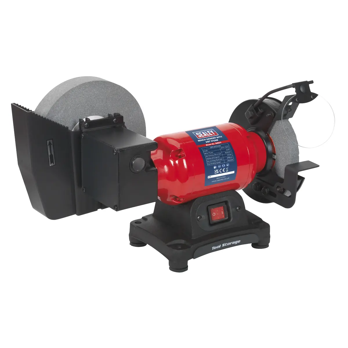 Sealey 200/150Mm Wet & Dry Bench Grinder 250W/230V Sm521 1