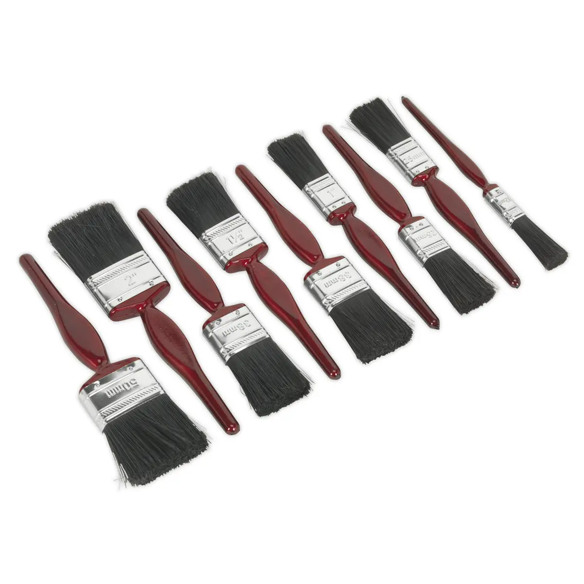 Sealey Pure Bristle Paint Brush Set 9Pc Spbs9 1
