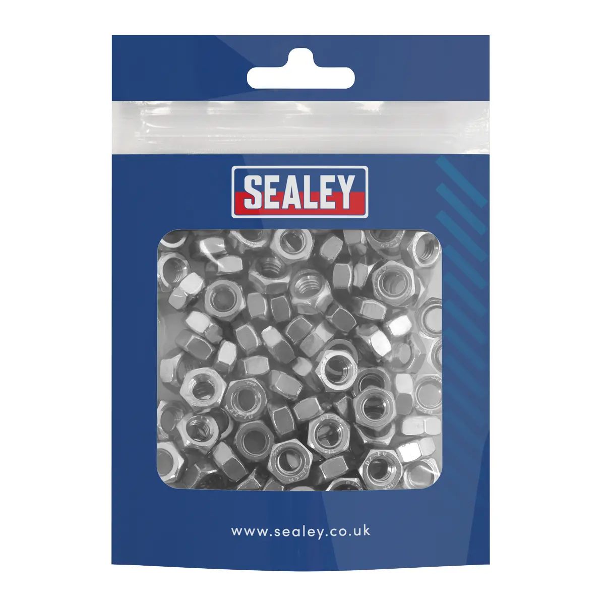 Sealey Stainless Steel Nut M6 X 1Mm Pitch, Din 934 - Pack Of 100 Ss6 1