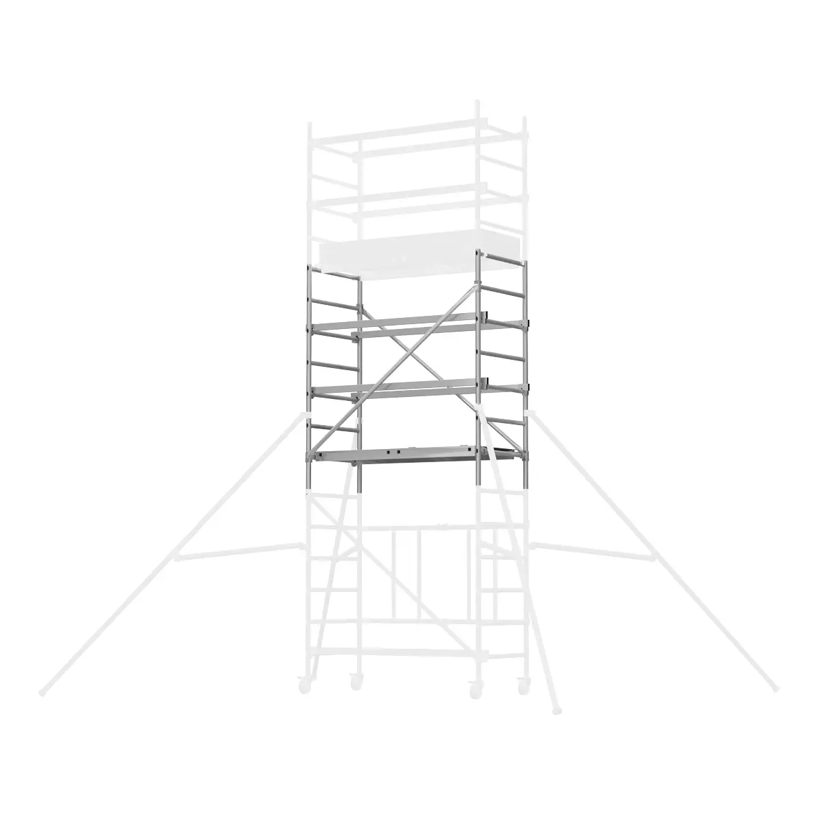 Sealey Platform Scaffold Tower Extension Pack 3 En 1004-1 Sscl3 1