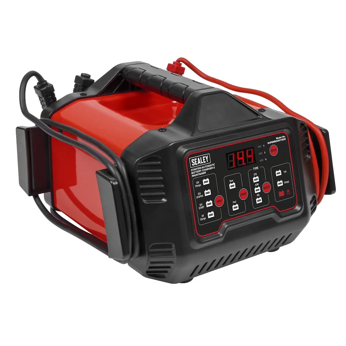 Sealey 6/12V Automatic Battery Charger & Maintainer 150A Starter/15A Superboost150d 1