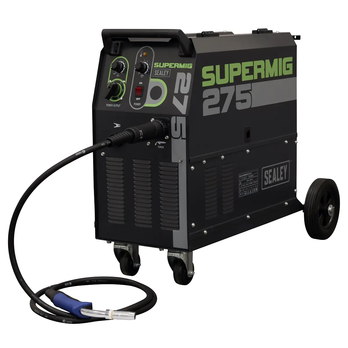 Sealey Professional Gas/Gasless Mig Welder With Binzel® Euro Torch 270A 230V Supermig275 1