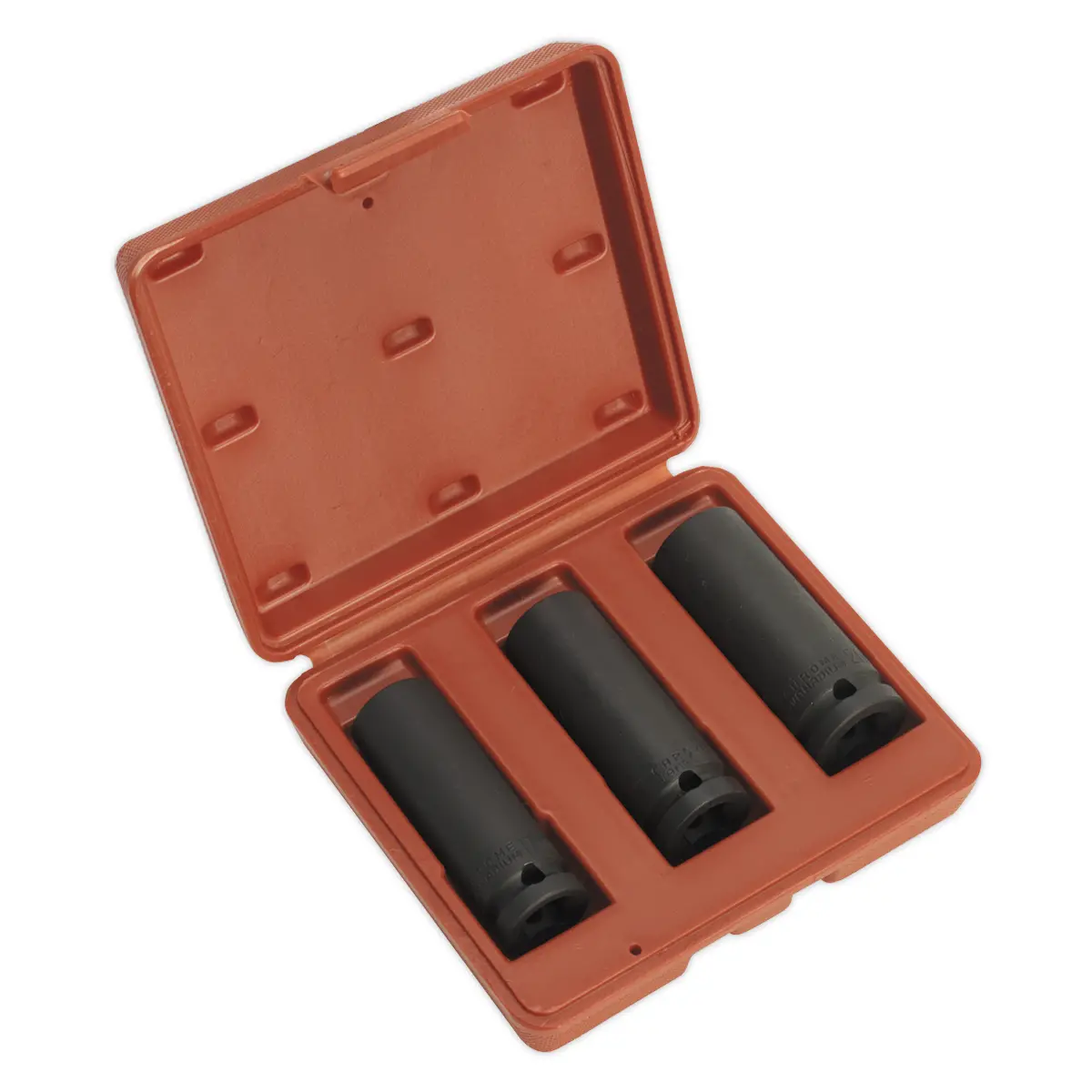 Sealey Deep Impact Socket Set 1/2"Sq Drive 3Pc Sx043 1
