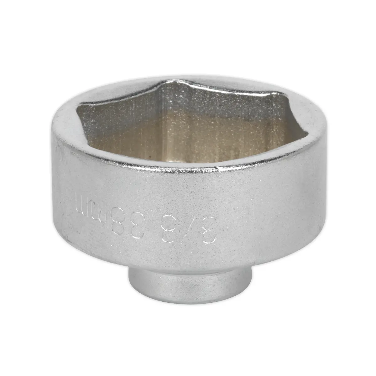 Sealey Low Profile Oil Filter Socket 3/8"Sq Drive 38Mm Sx115 2