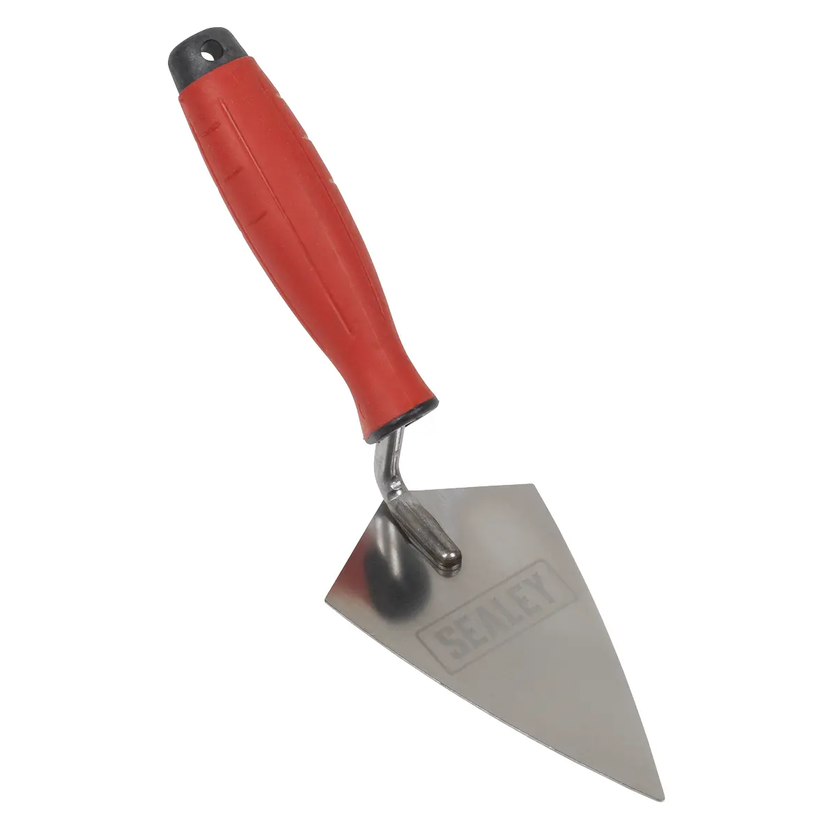 Sealey Stainless Steel Sharp Pointing Trowel With Rubber Handle 140Mm T1222 1
