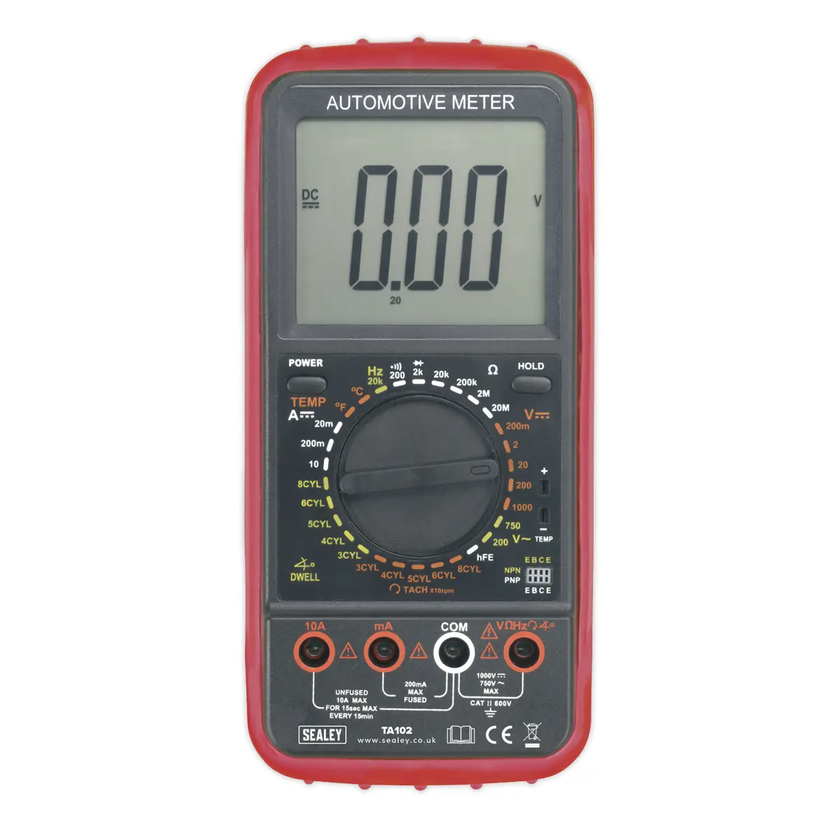 Sealey 11-Function Digital Automotive Multimeter Ta102 1
