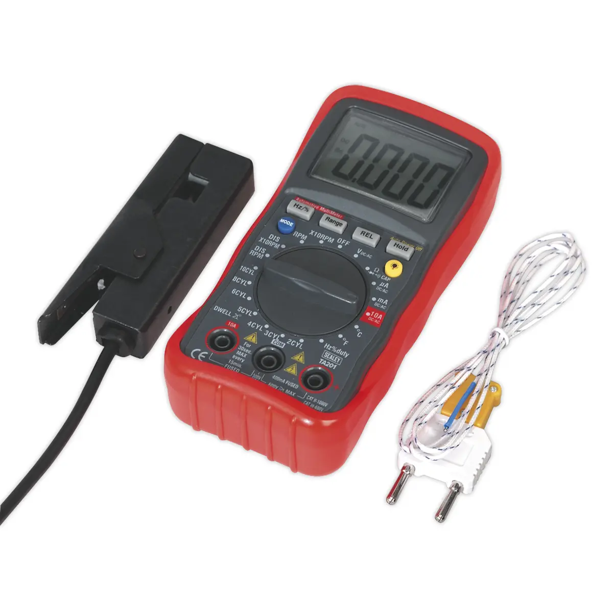 Sealey 13-Function Digital Automotive Multimeter With Inductive Coupler Ta201 1