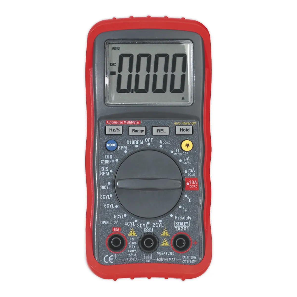 Sealey 13-Function Digital Automotive Multimeter With Inductive Coupler Ta201 2