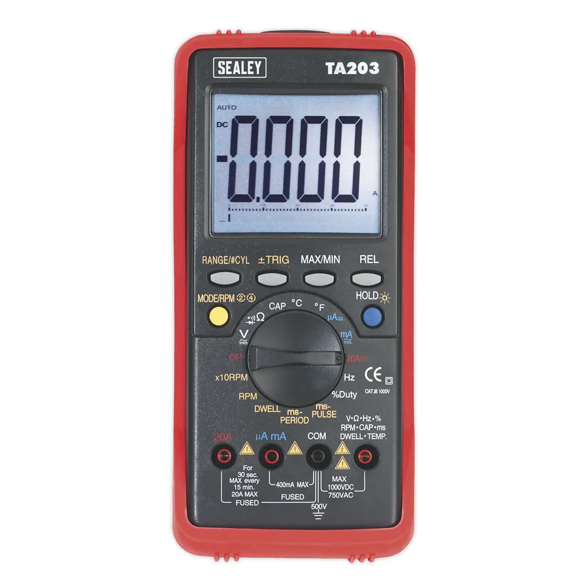 Sealey 15-Function Digital Automotive Multimeter With Bar Graph/Pc Link Ta203 2