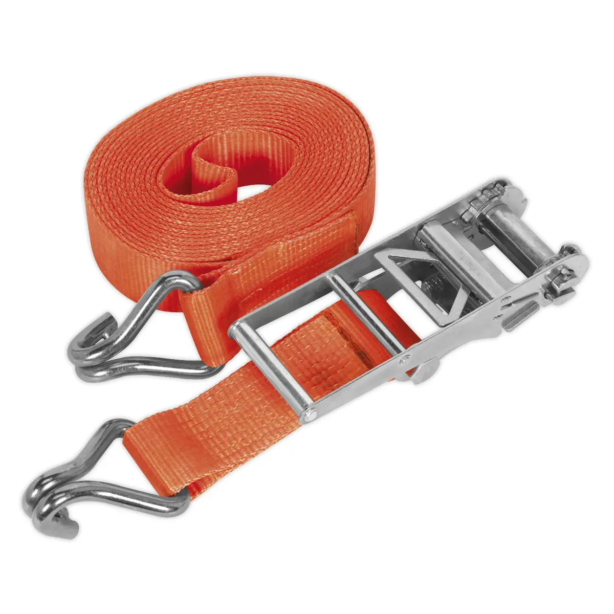 Sealey Ratchet Strap Polyester Webbing 75Mm X 8M 10000Kg Breaking Strength Td10008j 1