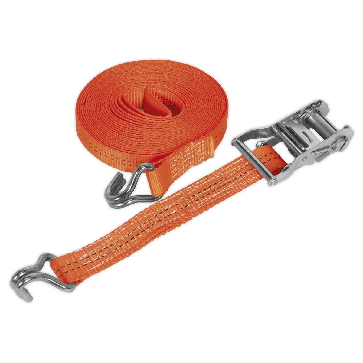 Sealey Ratchet Strap Polyester Webbing 35Mm X 6M 2000Kg Breaking Strength Td2006j 1