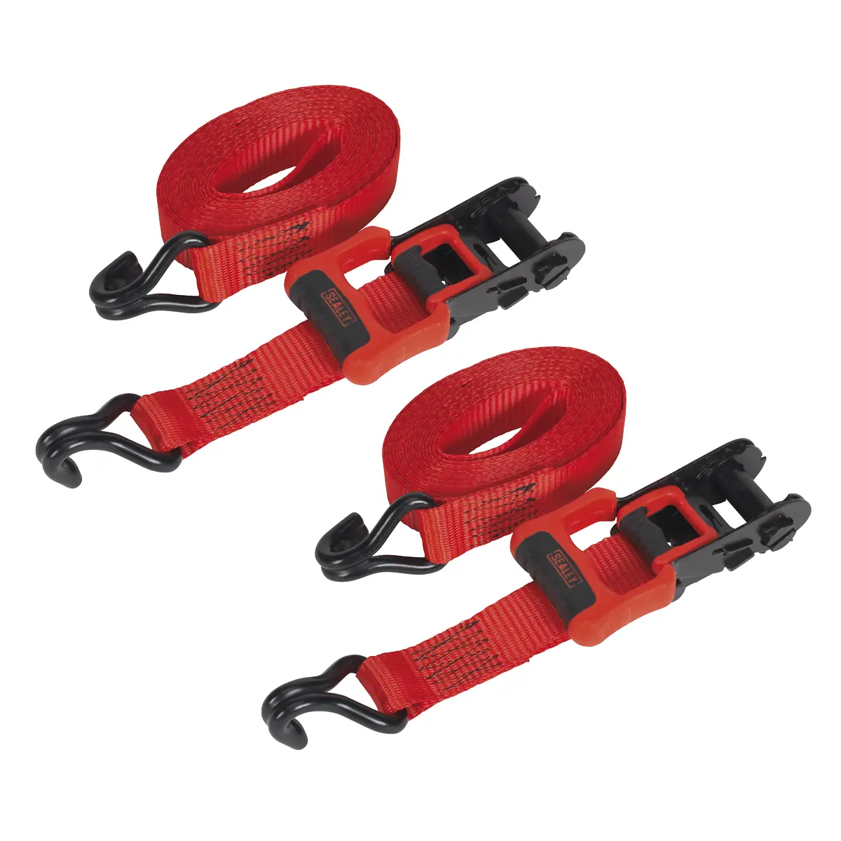 Sealey Ratchet Straps Polyester Webbing With J-Hooks 32Mm X 49M 1200Kg Breaking… 1