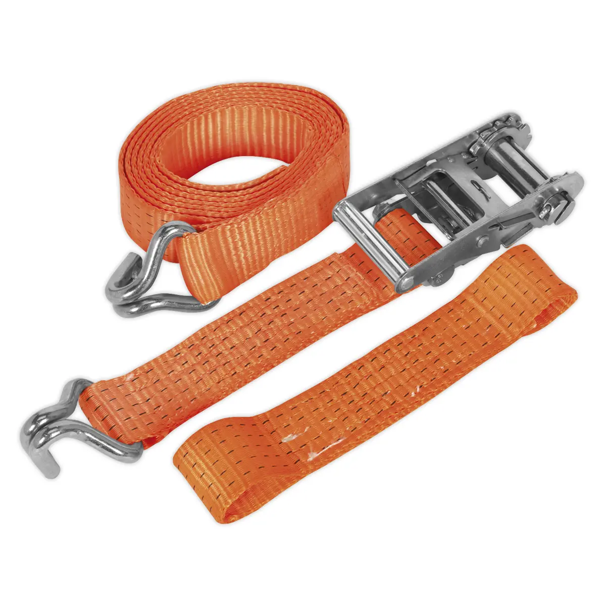 Sealey Alloy Wheel Car Transporter Ratchet Strap 50Mm X 3M 5000Kg Breaking Strength Tdrwa 1