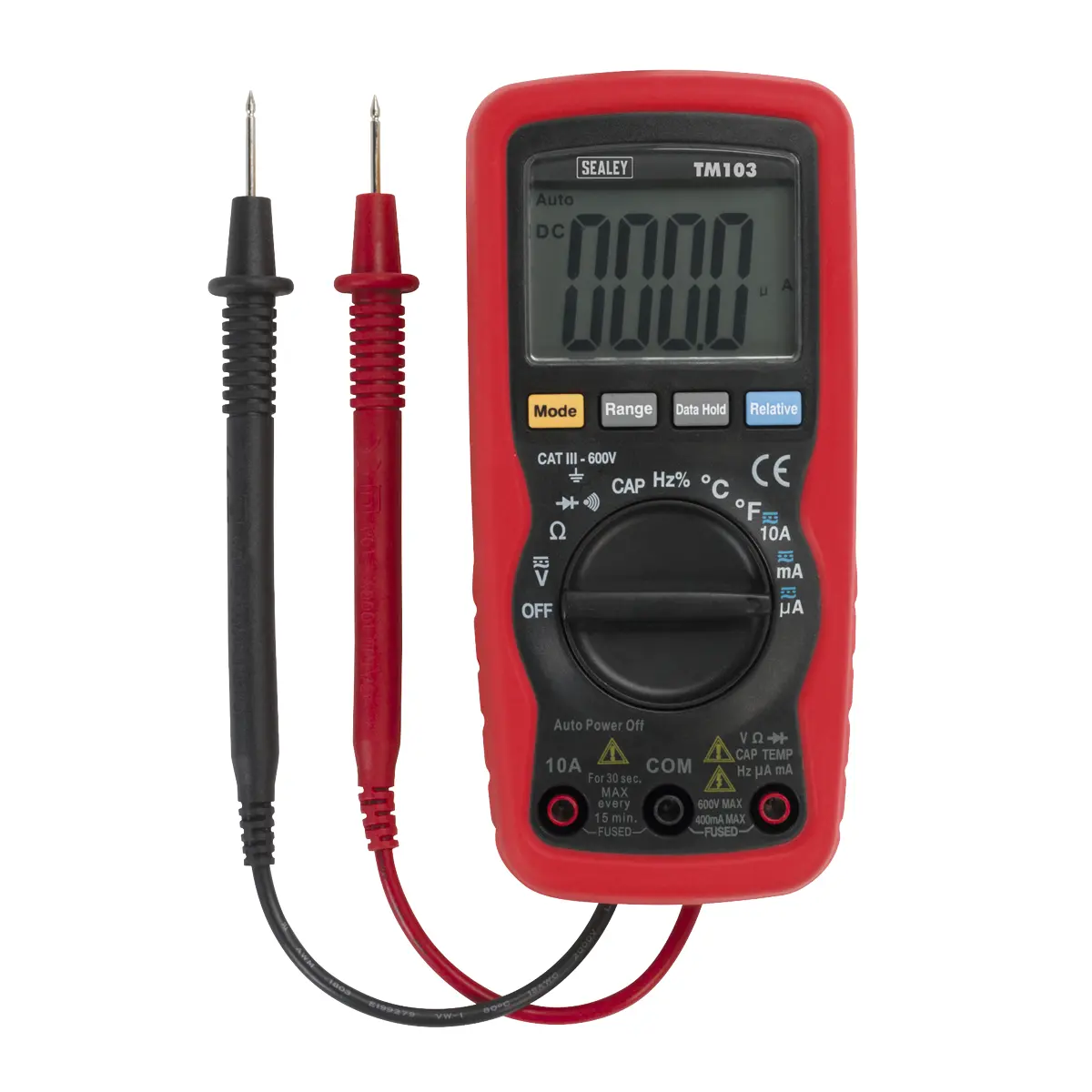 Sealey 11-Function Professional Auto-Ranging Digital Multimeter Tm103 1