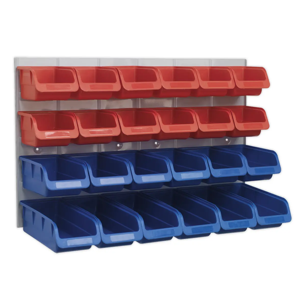 Sealey Bin & Panel Combination 24 Bins - Red/Blue Tps132 1