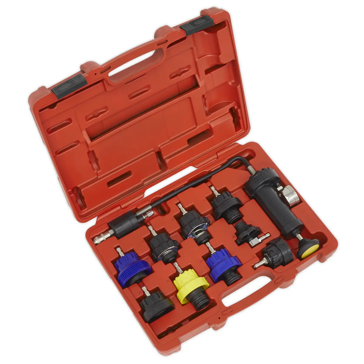 Sealey Cooling System Pressure Test Kit 10Pc Vs0013 1