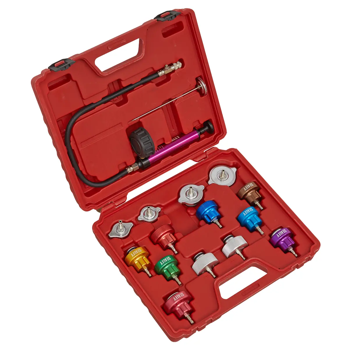 Sealey Cooling System Pressure Test Kit 16Pc Vs006 1