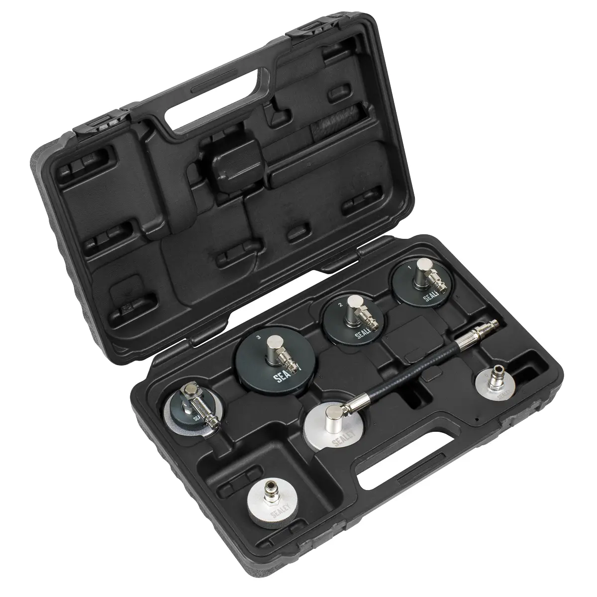 Sealey Brake & Clutch Pressure Bleeder Cap Set 7Pc Vs0204c 1