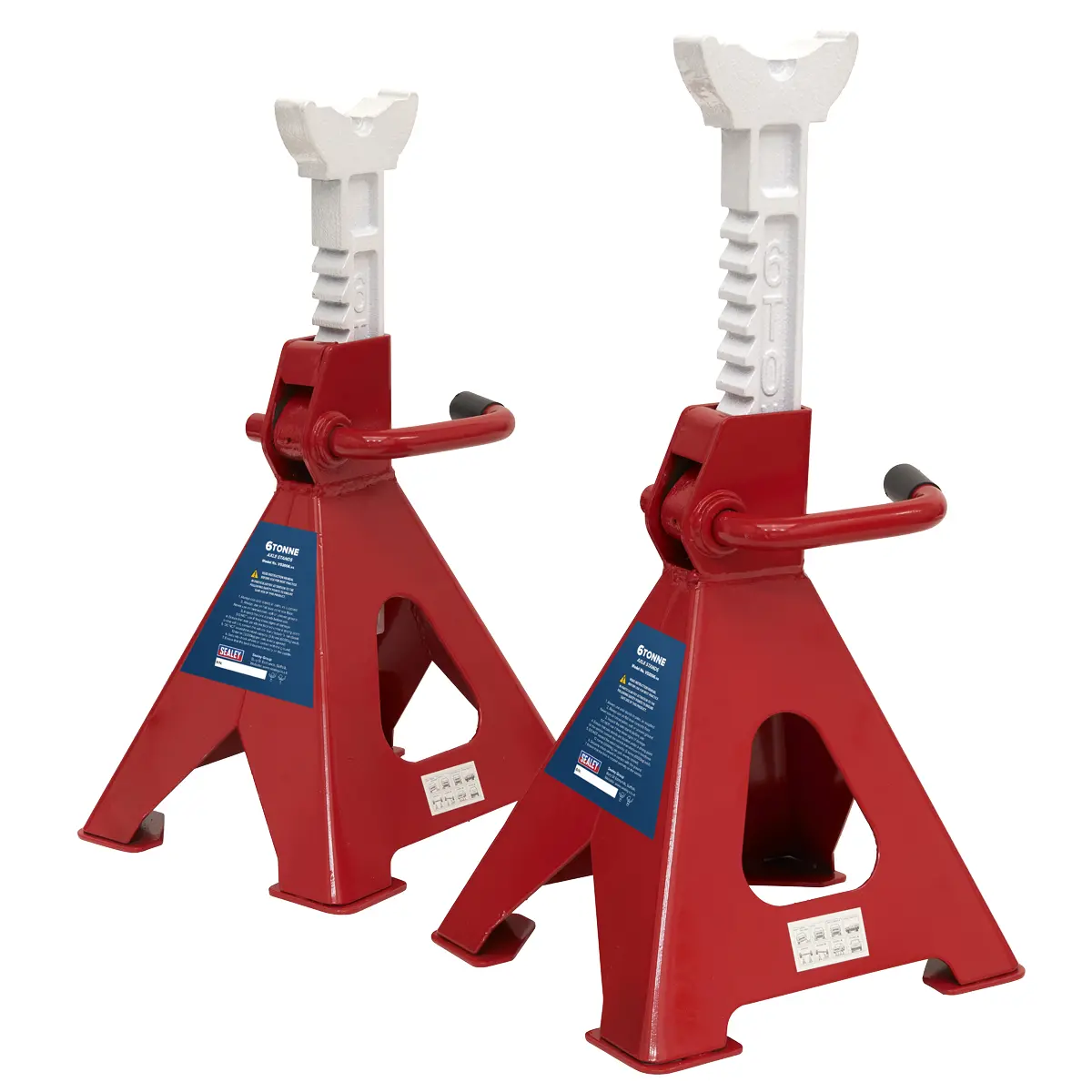 Sealey Ratchet Type Axle Stands (Pair) 6 Tonne Capacity Per Stand Vs2006 1