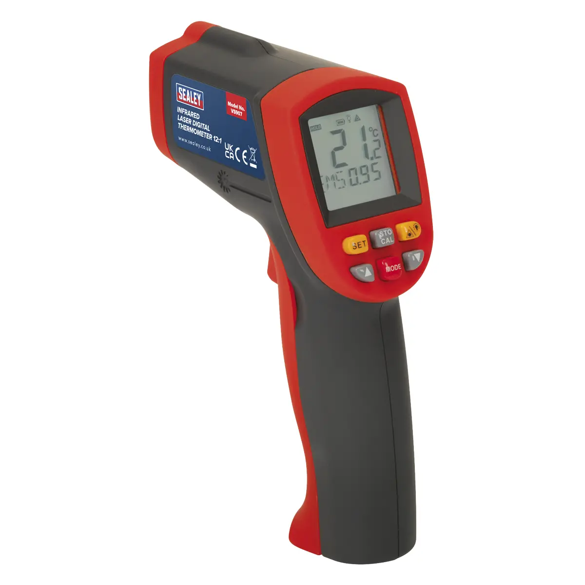 Sealey Infrared Laser Digital Thermometer 12:1 Vs907 1