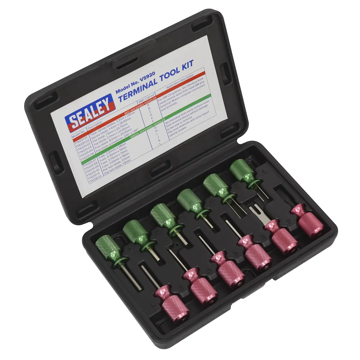 Sealey Terminal Tool Kit 12Pc Vs920 1