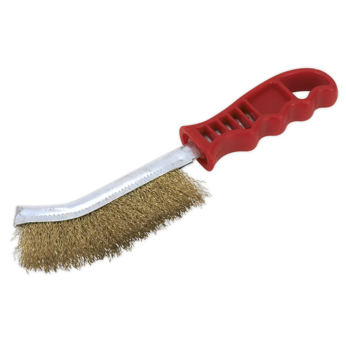 Sealey Wire Brush Brassed Steel With Plastic Handle Wb05/R 1