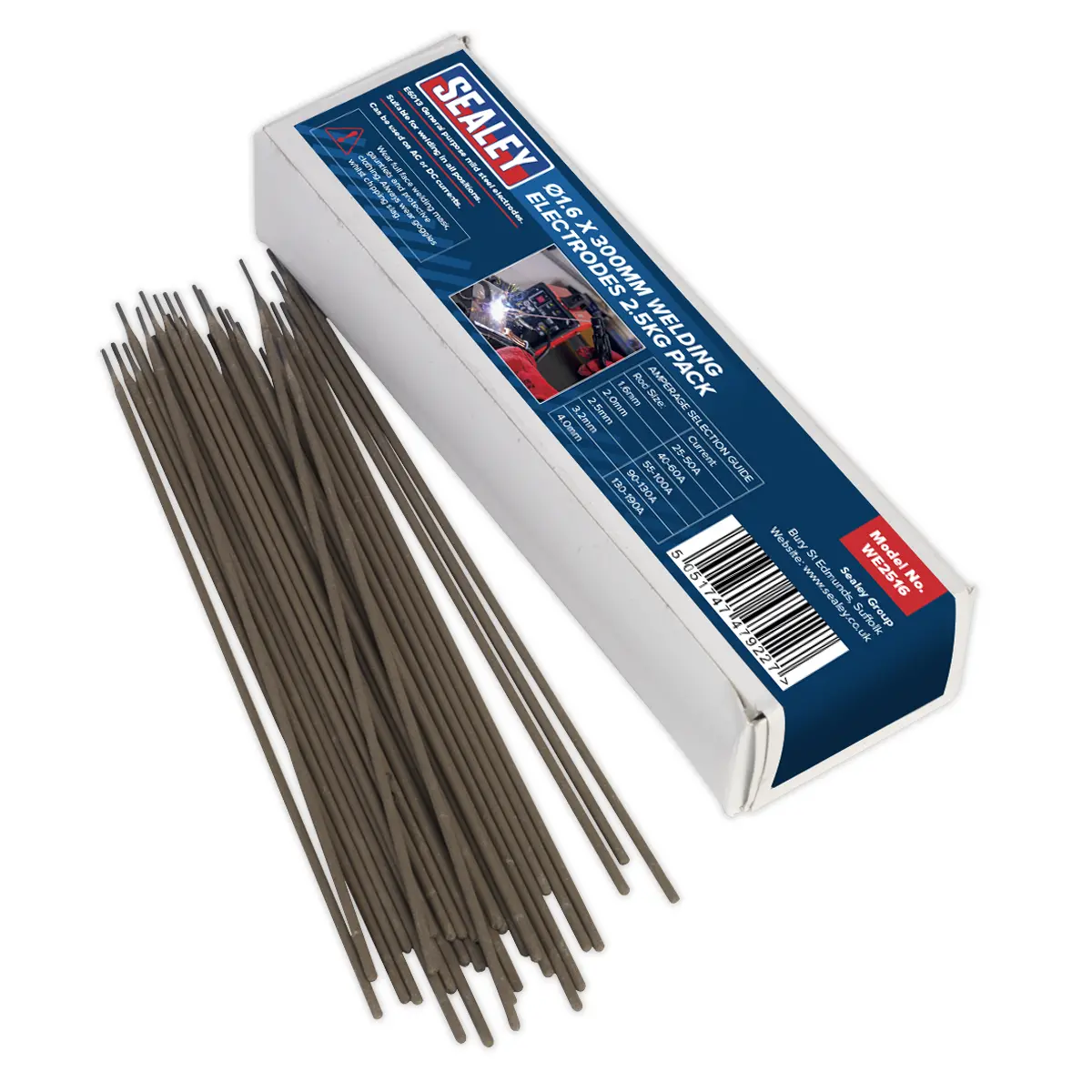 Sealey Welding Electrodes 1.6 X 300Mm - 2.5Kg Pack We2516 1