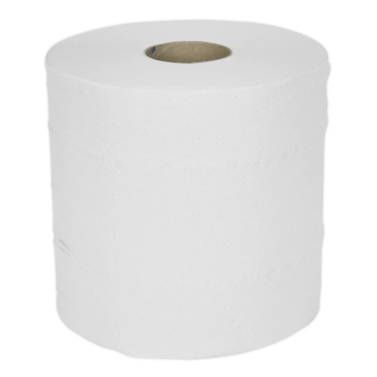 Sealey 2-Ply Embossed White Paper Roll 150M - Pack Of 6 Wht150 2