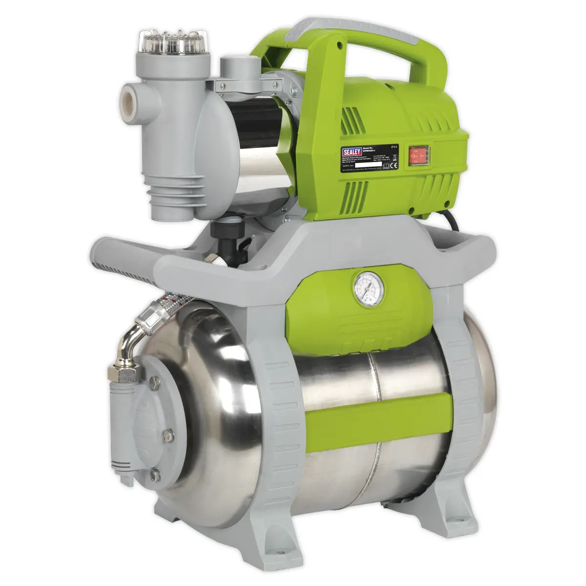 Sealey Surface Mounting Booster Pump Stainless Steel 55L/Min 230V Wpb062s 1
