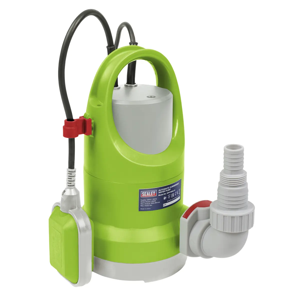Sealey Submersible Water Pump Automatic 100L/Min 230V Wpc100a 1