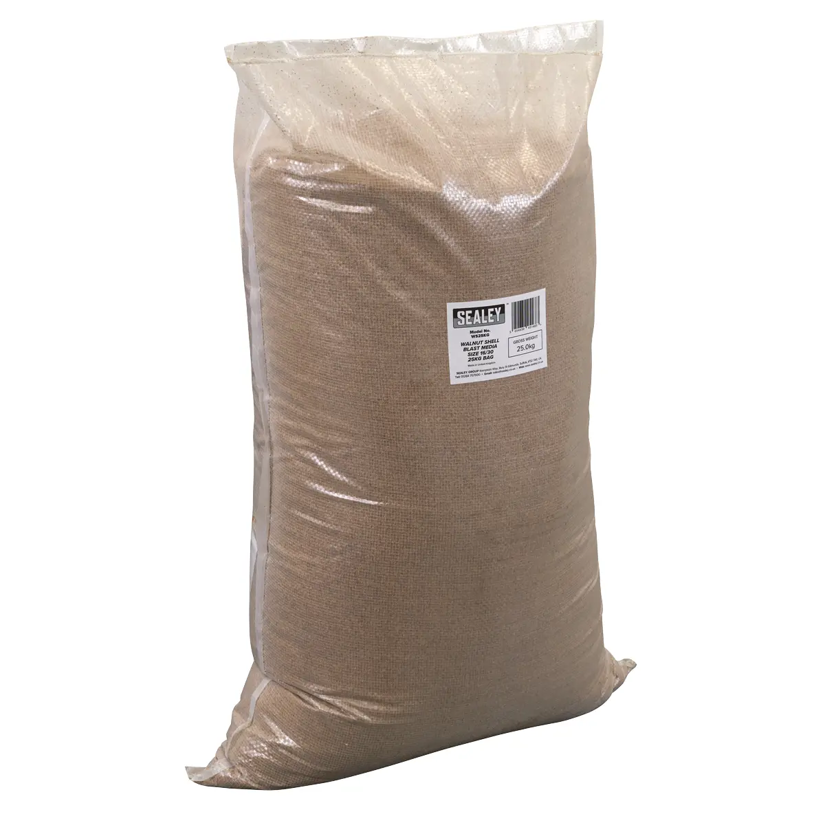 Sealey Walnut Shell Blast Media - Size 16/30 - 25Kg Bag Ws25kg 1