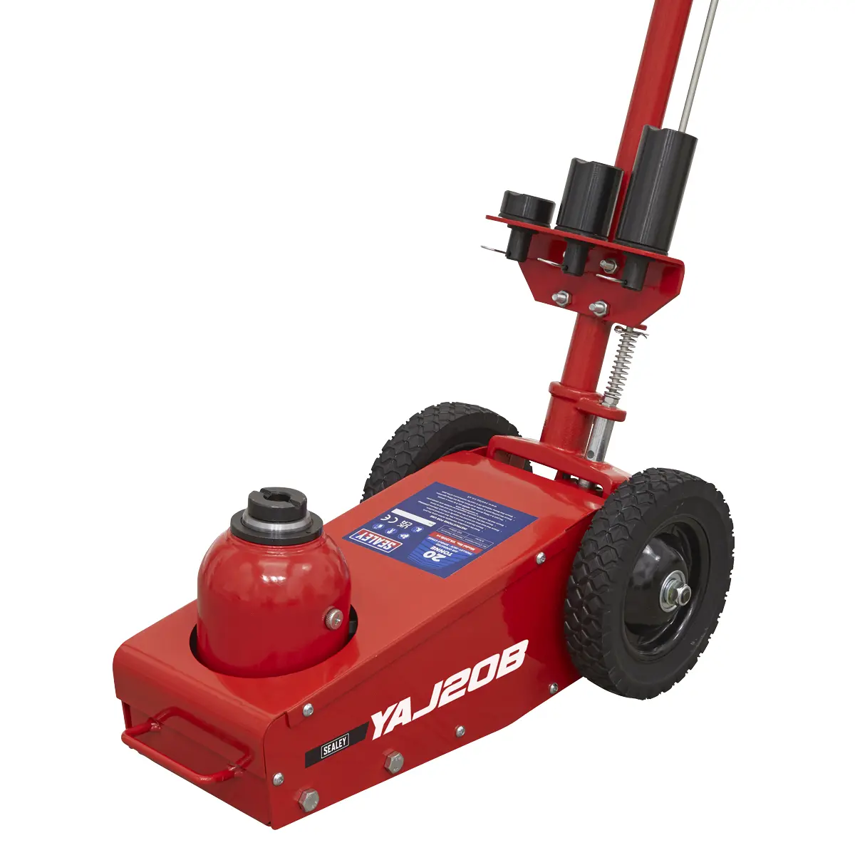 Sealey Air Operated Single Stage Trolley Jack 20 Tonne Yaj20b 1