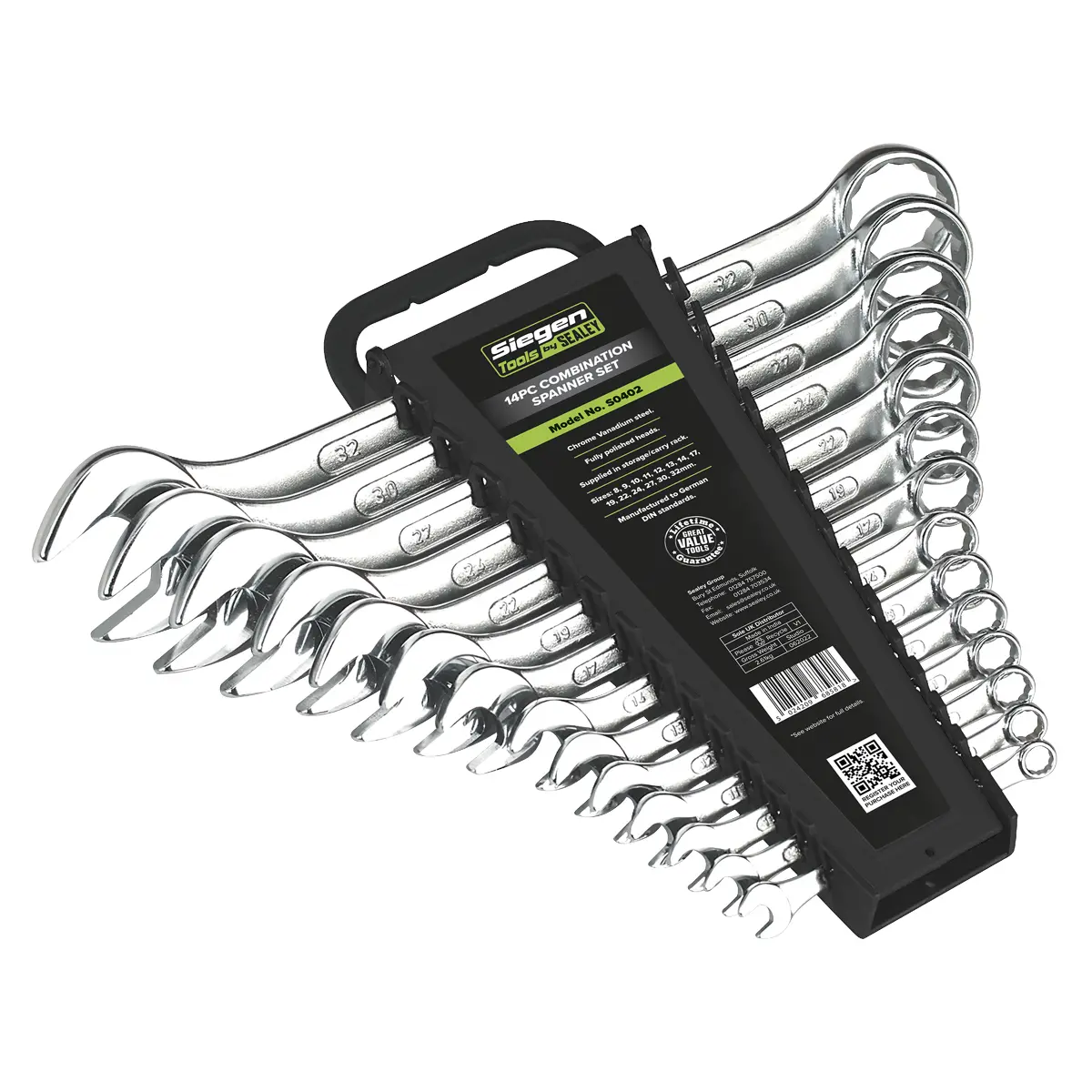 Siegen Combination Spanner Set 14Pc S0402 1