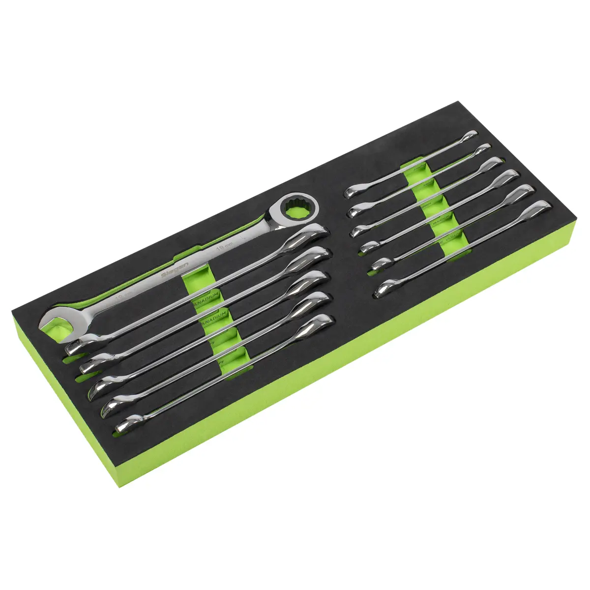 Siegen Ratchet Combination Spanner Set 12Pc S0634 1