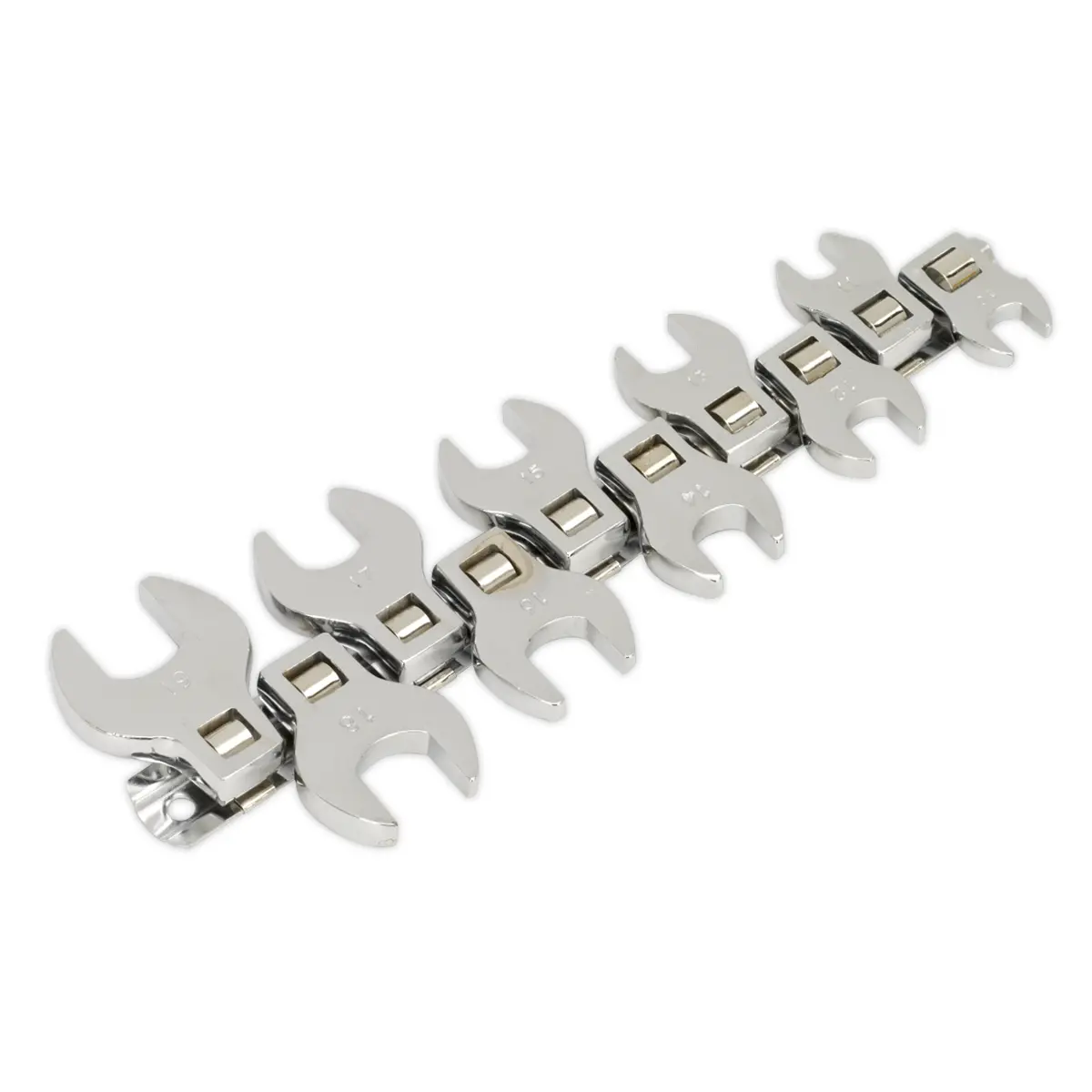 Siegen Crow's Foot Open-End Spanner Set 3/8"Sq Drive 10Pc S0866 1