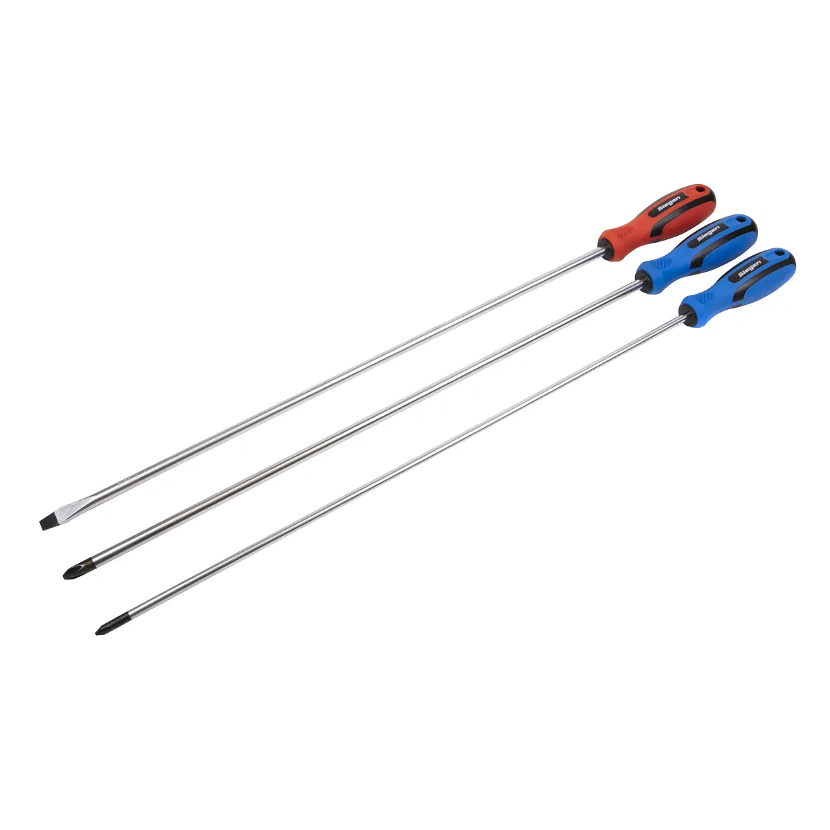 Siegen Extra-Long Screwdriver Set 3Pc S0895 1