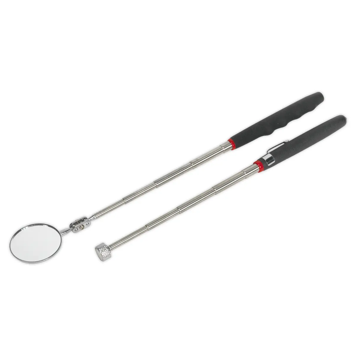 Siegen Telescopic Magnetic Pick-Up Tool & Inspection Mirror Set 2Pc S0940 1
