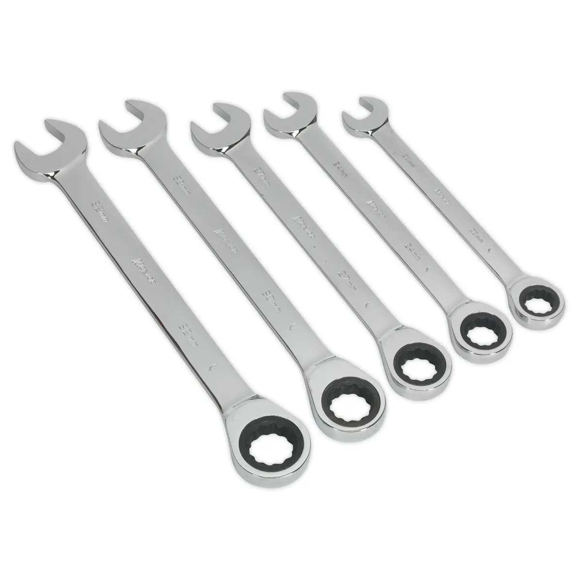 Siegen Combination Ratchet Spanner Set 5Pc S0985 1