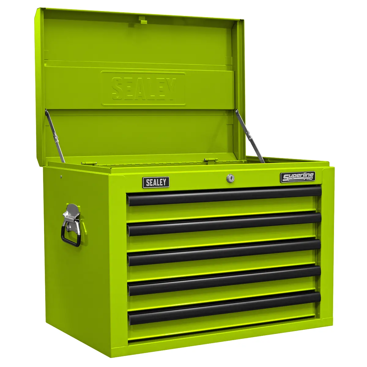 Superline Pro Superline Pro® Topchest 5 Drawer - Green/Black Ap26059thv 1
