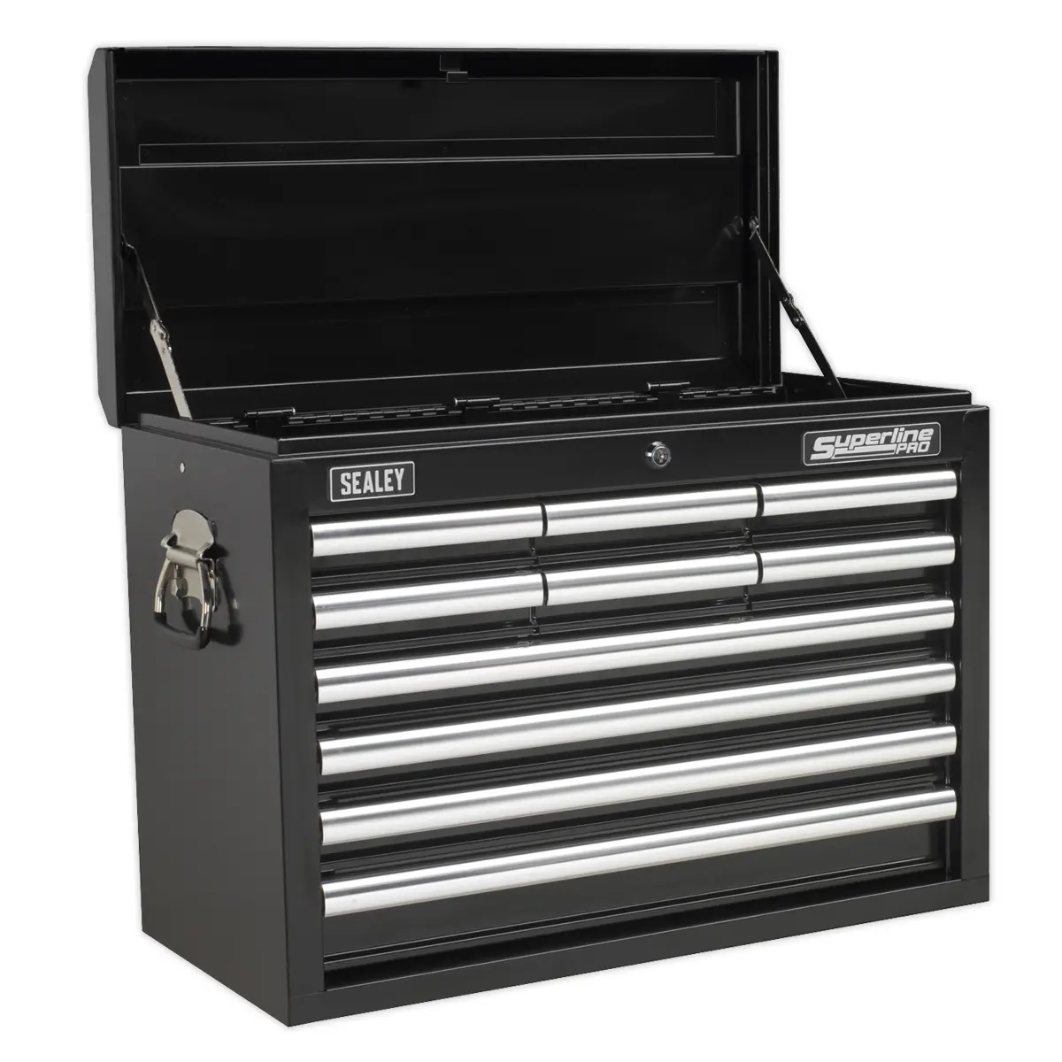 Superline Pro Superline Pro® Topchest 10 Drawer - Black Ap33109b 1