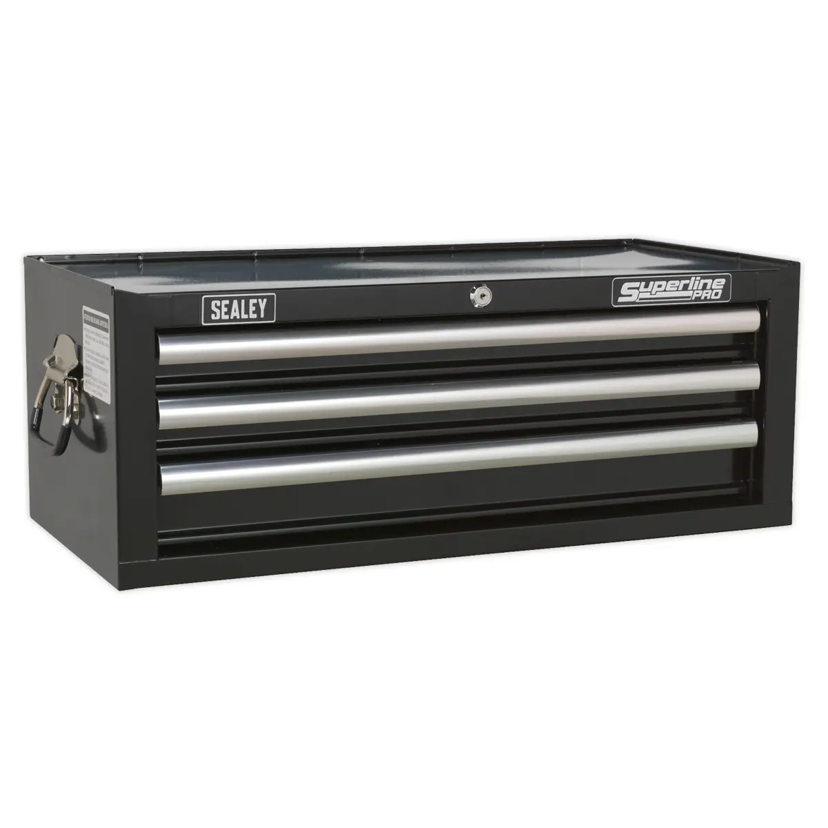 Superline Pro Superline Pro® Mid-Box Tool Chest 3 Drawer - Black Ap33339b 1