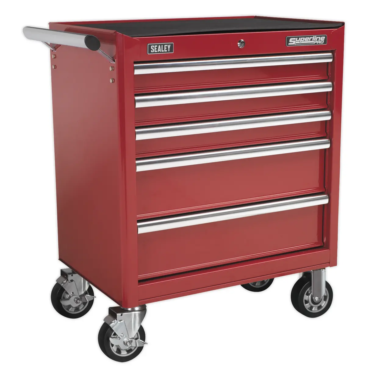 Superline Pro Superline Pro® Rollcab 5 Drawer - Red Ap33459 1