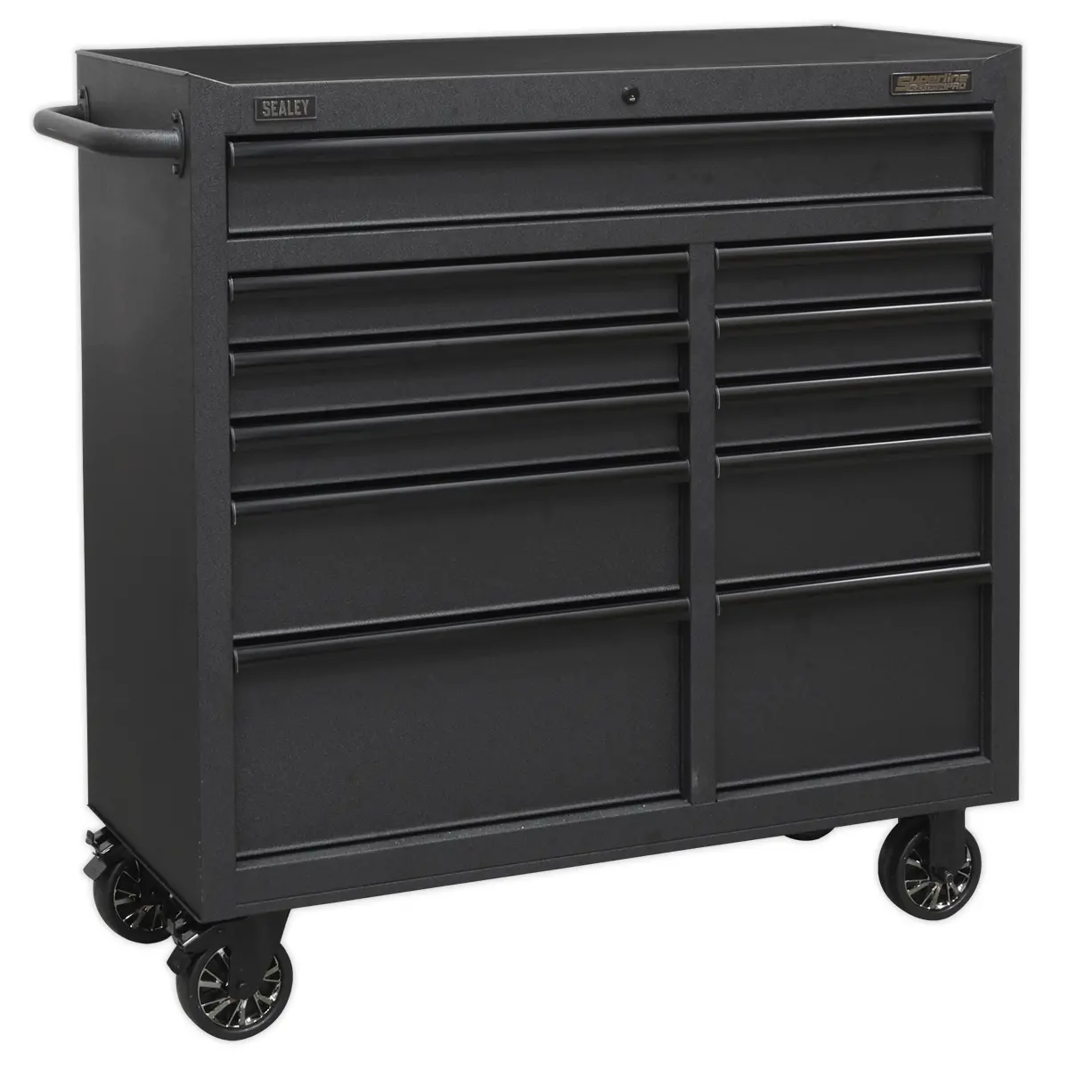 Superline Pro Superline Pro® Black Edition Rollcab With 11 Soft Close Drawers 1040Mm Ap4111be 1
