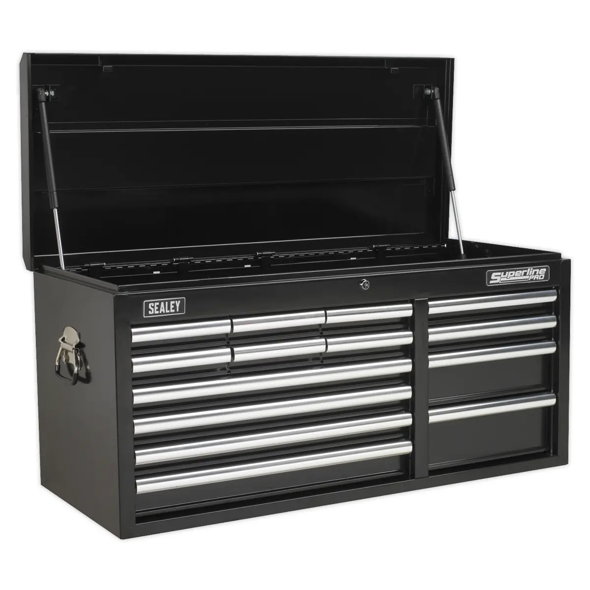 Superline Pro Superline Pro® Heavy-Duty Topchest 14 Drawer - Black Ap41149b 1