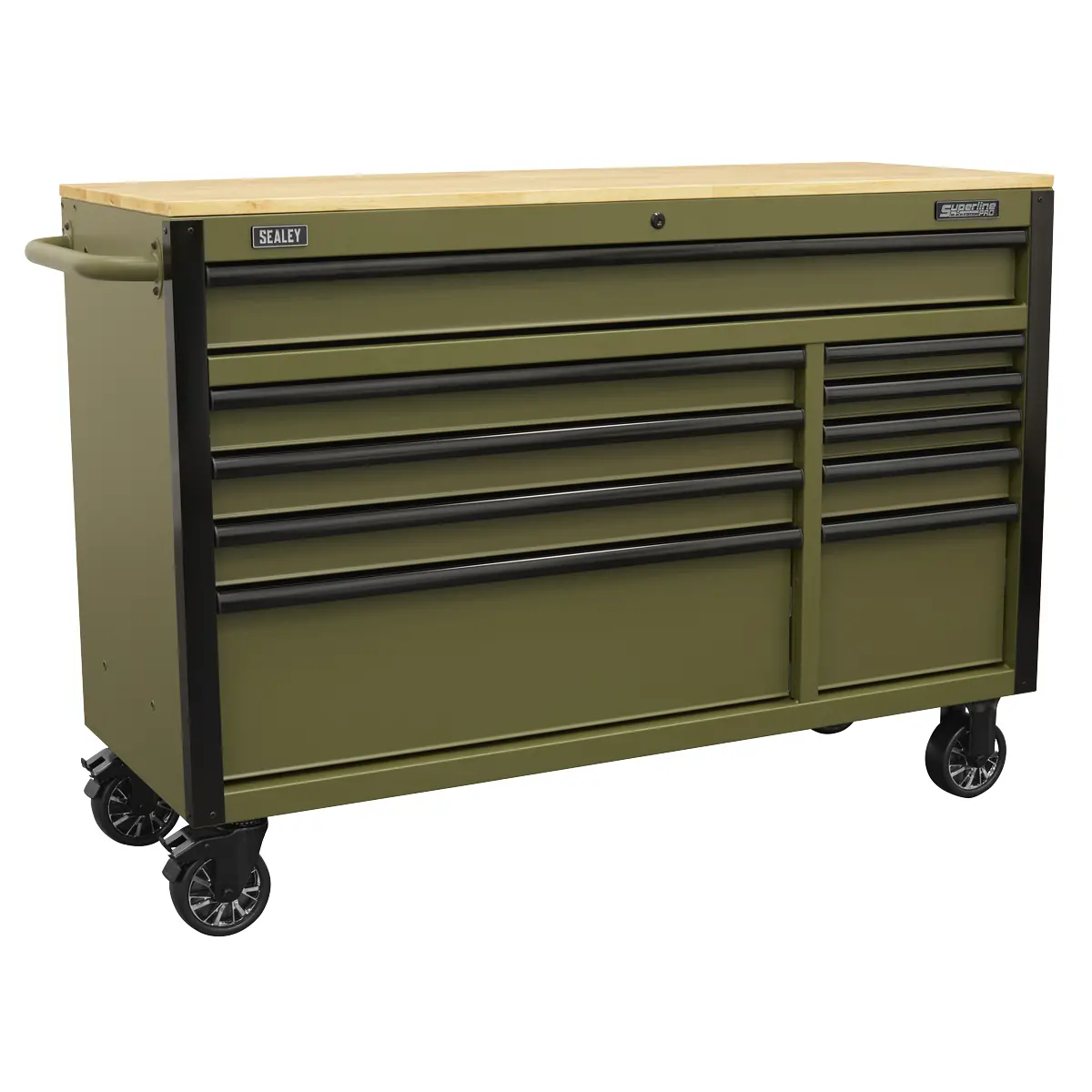 Superline Pro Superline Pro Mobile Trolley With Wooden Worktop  Power Bar 10 Dr… 1