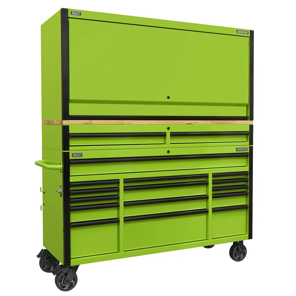 Superline Pro Superline Pro Black Edition Mobile Trolley With Wooden Worktop Hu… 1