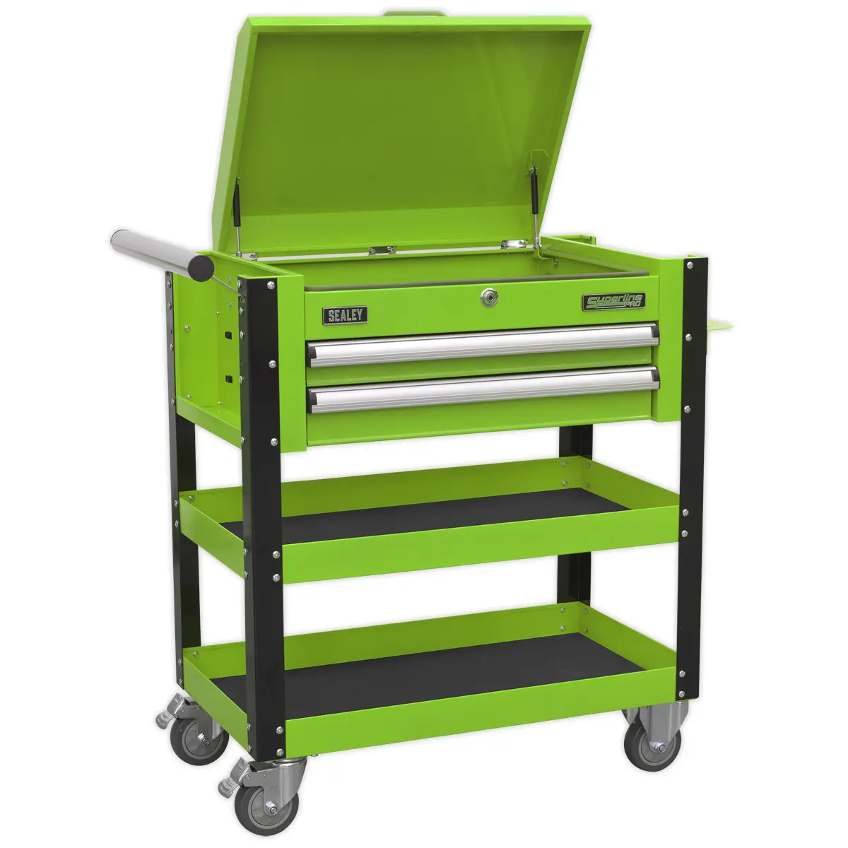 Superline Pro Superline Pro Heavy-Duty Mobile Tool  Parts Trolley With Lockable… 1