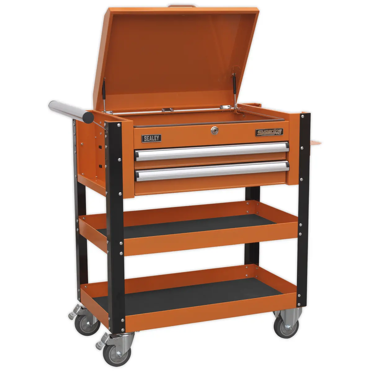 Superline Pro Superline Pro Heavy-Duty Mobile Tool  Parts Trolley With Lockable… 1